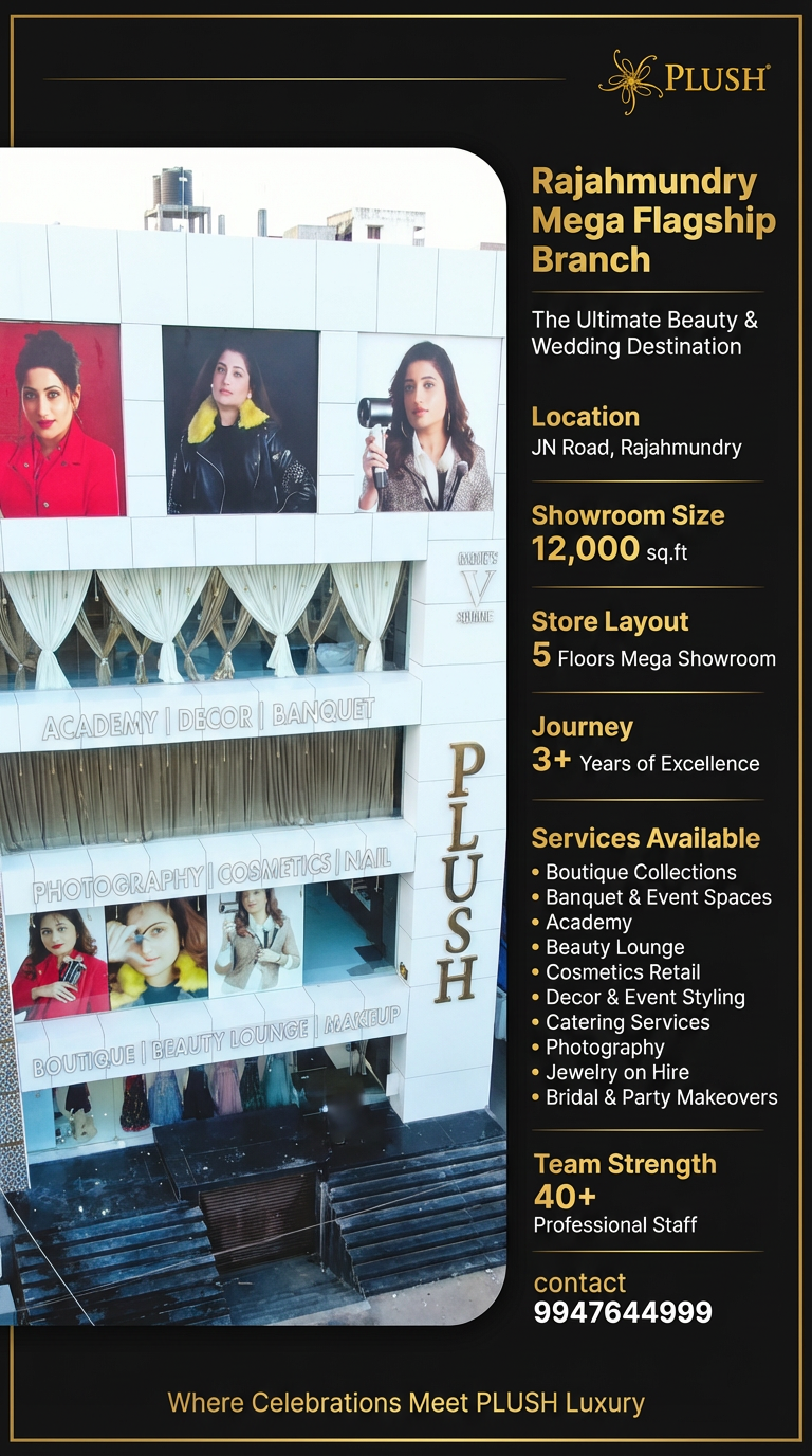 Best makeup academy in Rajahmundry PLUSH Academy Best Makeup Academy in Rajahmundry Plush Academy Santhoshi Srikar's Masterclass