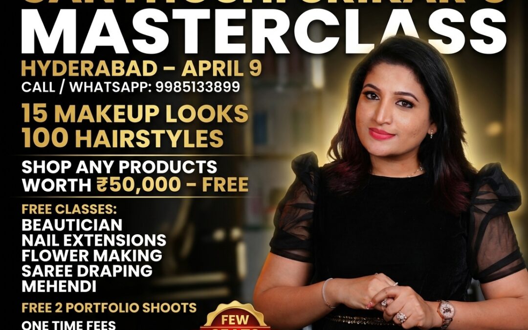 Best Makeup Academy in Hyderabad PLUSH Academy Santhoshi Srikar’s Masterclass